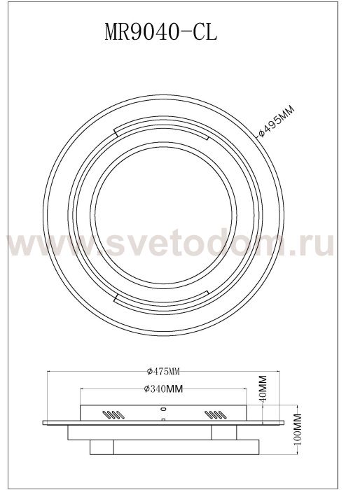 Потолочный светильник Thalassa MR9040-CL