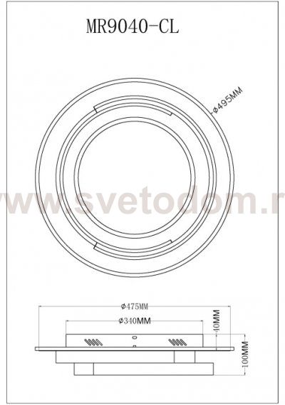 Потолочный светильник Thalassa MR9040-CL