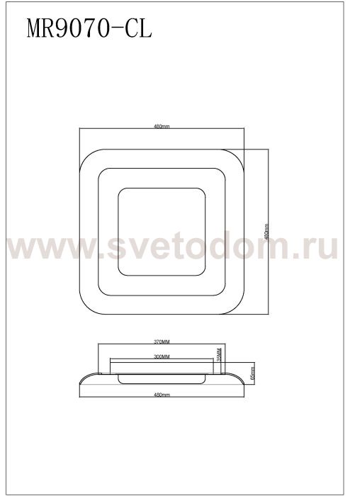 Потолочный светильник Sao MR9070-CL