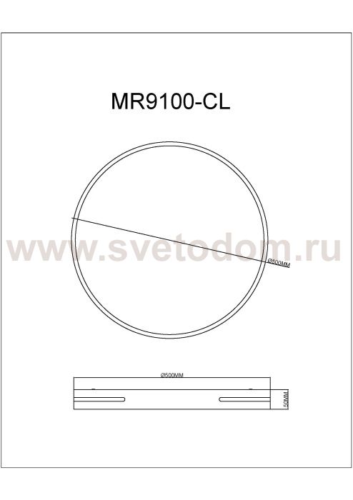 Потолочный светильник Oberon MR9100-CL