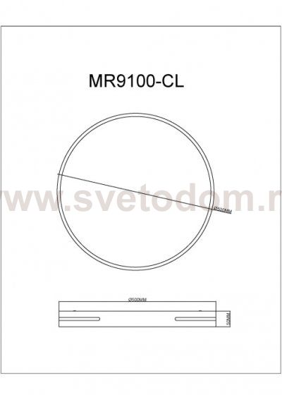 Потолочный светильник Oberon MR9100-CL
