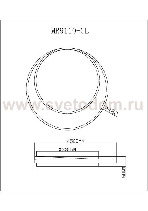 Потолочный светильник Cressida MR9110-CL