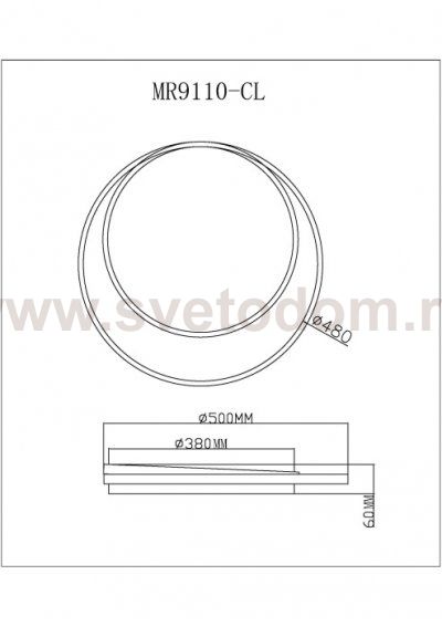Потолочный светильник Cressida MR9110-CL