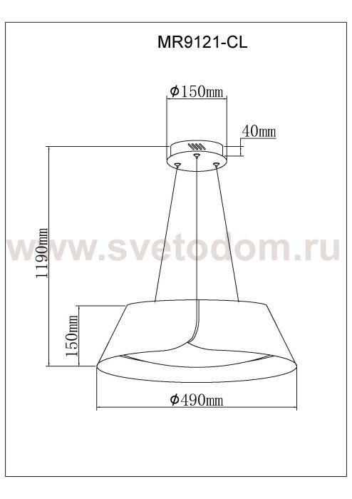 Подвесной светильник Cordelia MR9121-CL