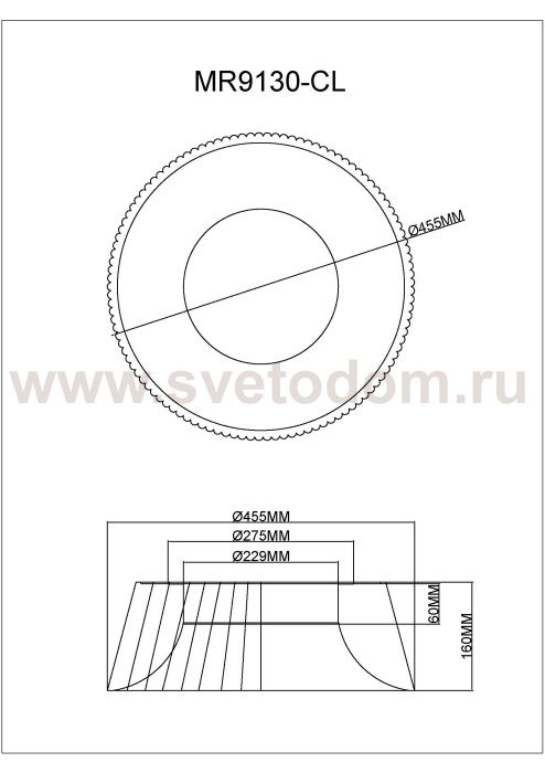 Потолочный светильник Tethys MR9130-CL