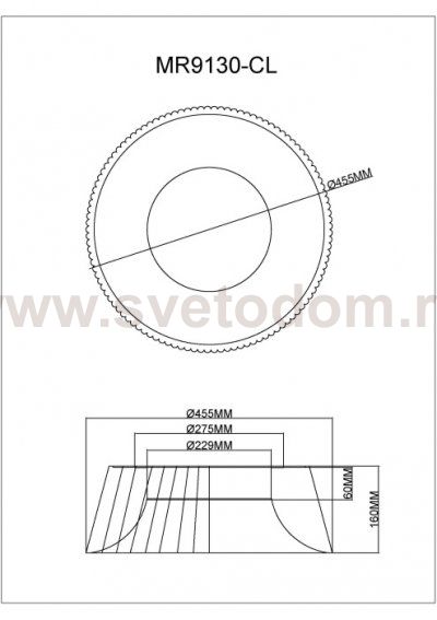 Потолочный светильник Tethys MR9130-CL