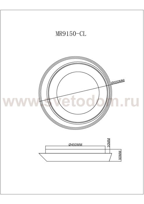 Потолочный светильник Phoebe MR9150-CL