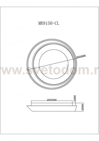Потолочный светильник Phoebe MR9150-CL