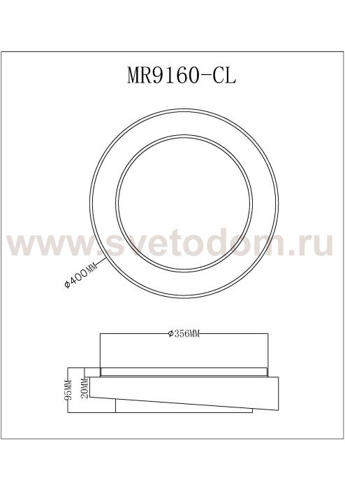 Потолочный светильник Rhea MR9160-CL