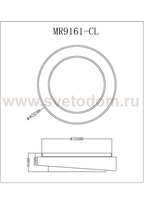 Потолочный светильник Rhea MR9161-CL