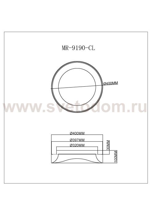 Потолочный светильник Diona MR9190-CL