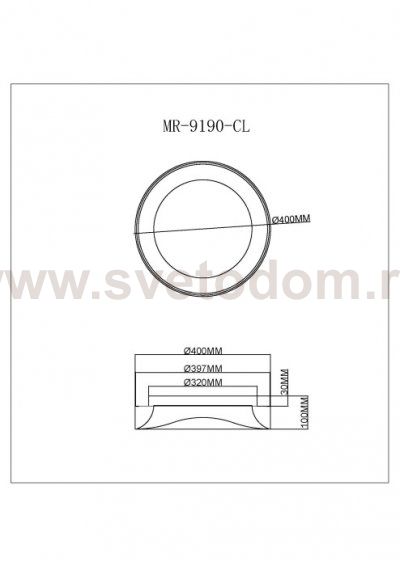 Потолочный светильник Diona MR9190-CL