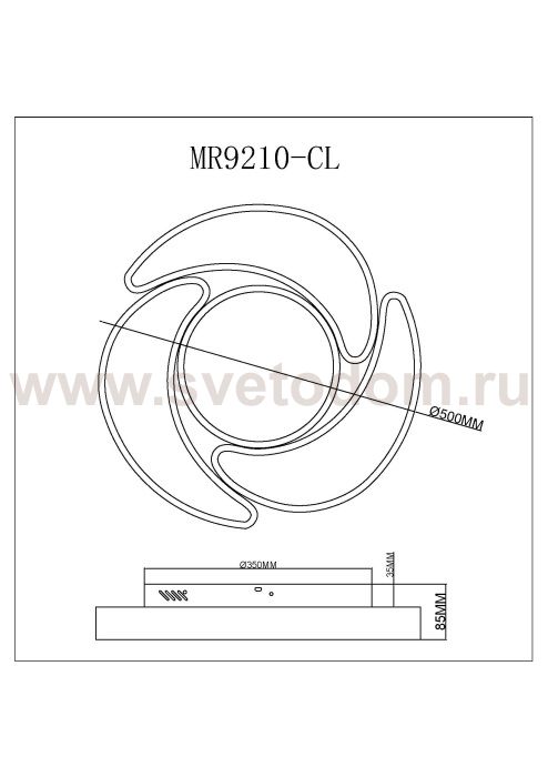Потолочный светильник Lysithea MR9210-CL