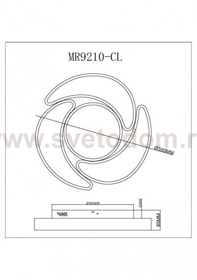 Потолочный светильник Lysithea MR9210-CL
