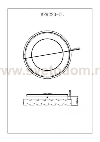 Потолочный светильник Leda MR9220-CL