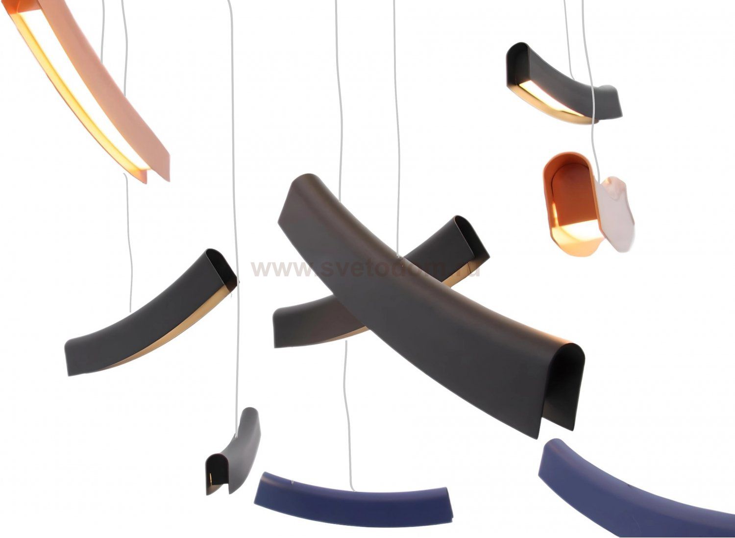 Подвесная светодиодная люстра Mizi'en MZ31505-16-multi Slim