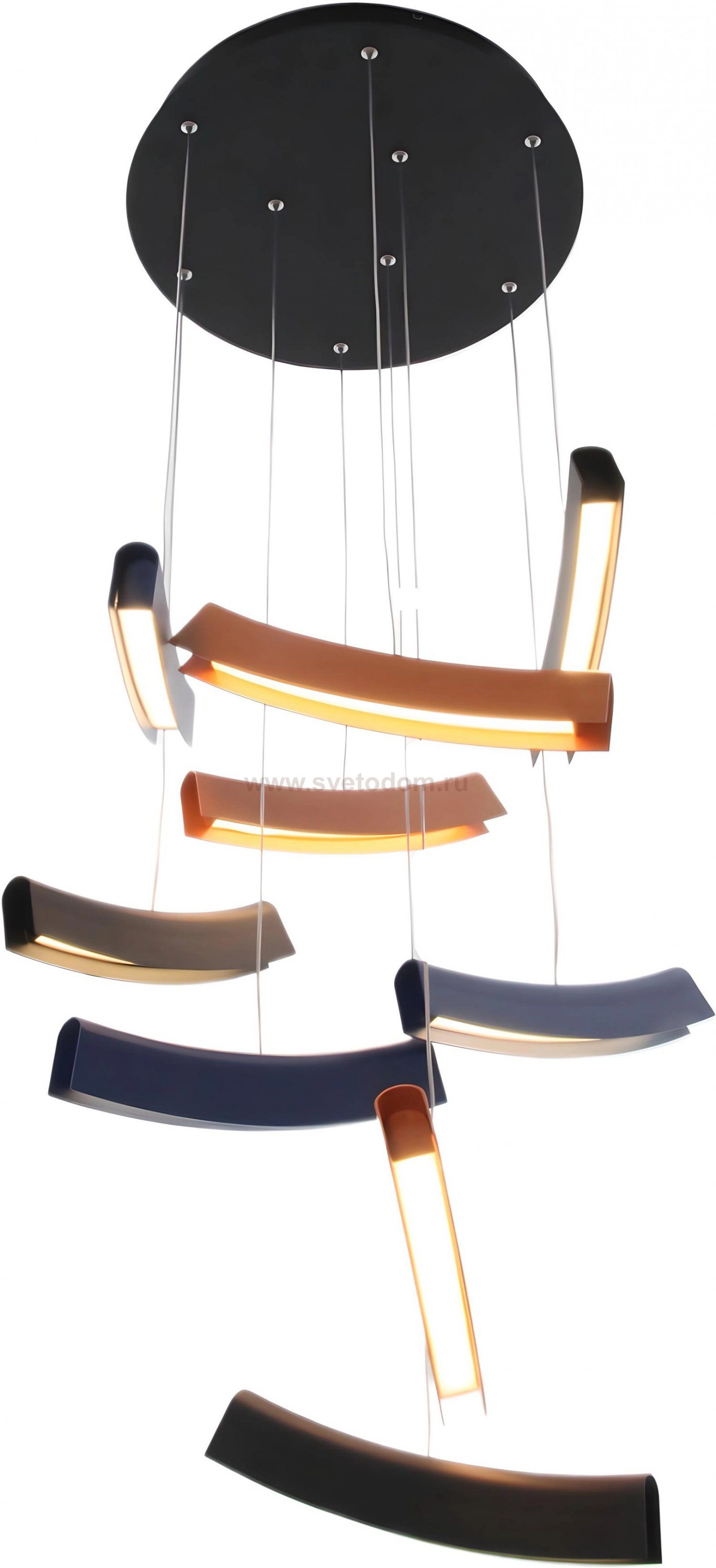 Подвесная светодиодная люстра Mizi'en MZ31505-9-multi Slim