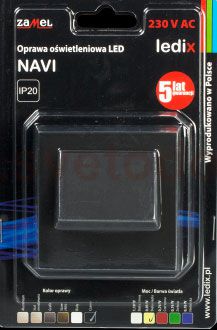 Zamel Светильник NAVI Черный/Тепл.бел. в монт.коробку, 230V AC (11-221-62)