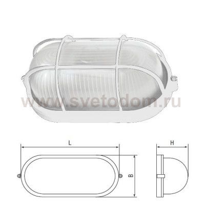 Светильник Navigator 94 805 белый с решеткой