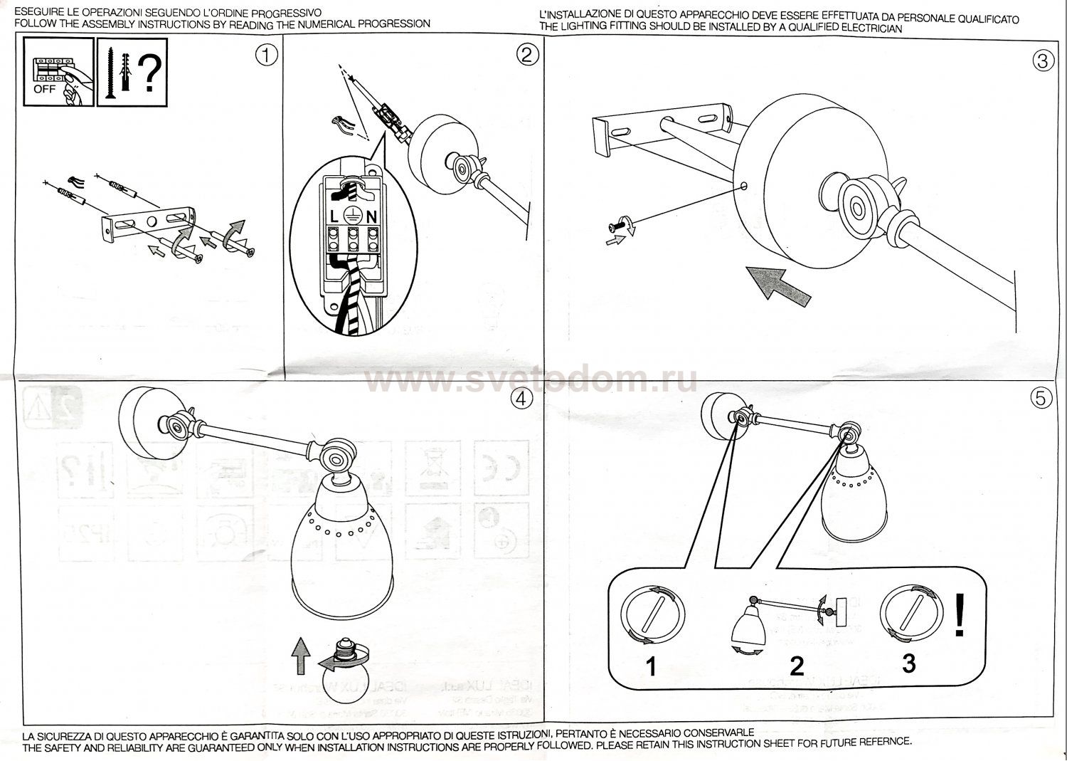 Ideal Lux NEWTON AP1 NICKEL