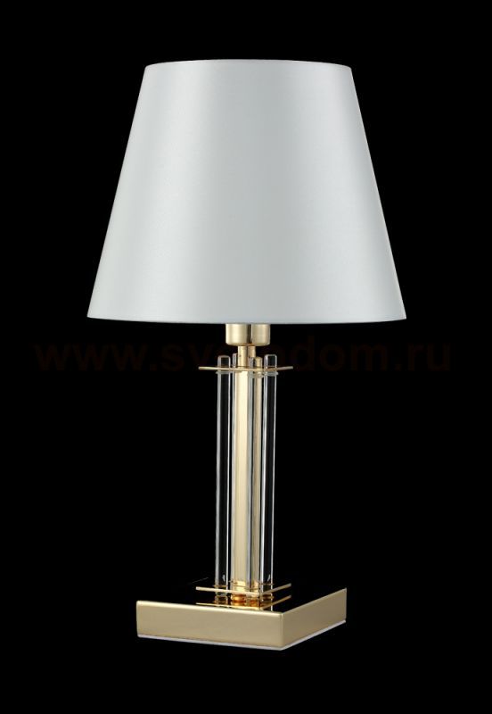 Настольная лампа Crystal Lux NICOLAS LG1 GOLD/WHITE (3401/501)