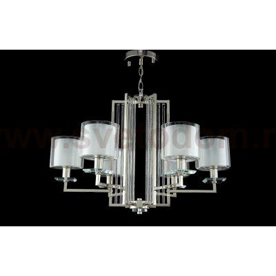 Люстра Crystal Lux NICOLAS SP-PL6 NICKEL/WHITE (3400/306)