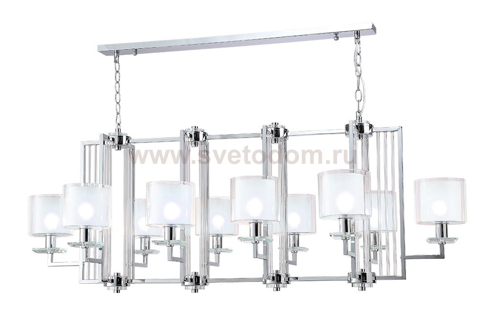 Crystal lux NICOLAS SP10 L1300 NICKEL/WHITE