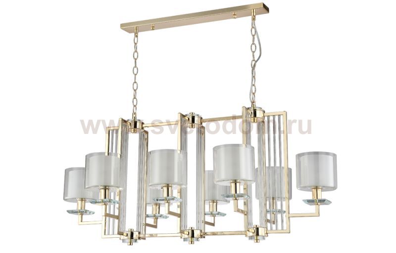 Люстра Crystal Lux NICOLAS SP8 L1000 GOLD/WHITE (3401/308L)