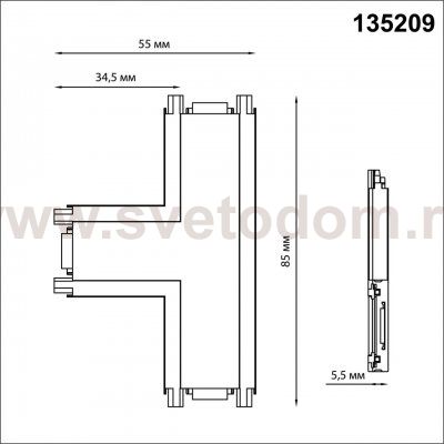 Соединитель с токопроводом 