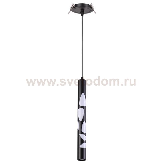 Встраиваемый светильник, длина провода 1м Novotech 358134 