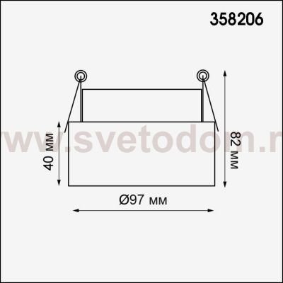 Встраиваемый светильник, используется только с линзой арт. 358208 - 358211 Novotech 358206 LENTI