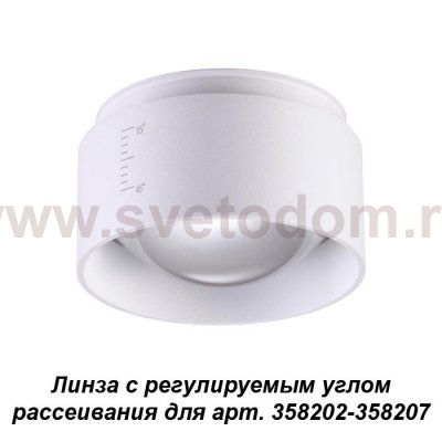 Линза с регулируемым углом рассеивания для арт. 358202 - 358207 Novotech 358208 LENTI