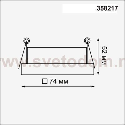 База встраиваемая для модулей с артикулами 358225 - 358232 Novotech 358217 OKO