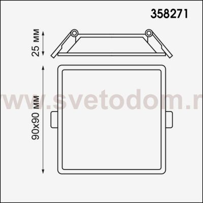 Встраиваемый светильник Novotech 358271 STEA