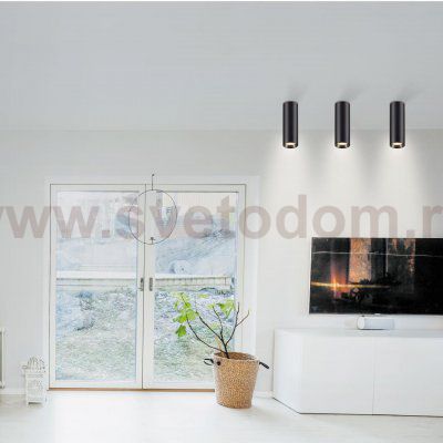 Накладной диммируемый светильник на пульте управления со сменой цветовой температуры Novotech 358313 DEMI