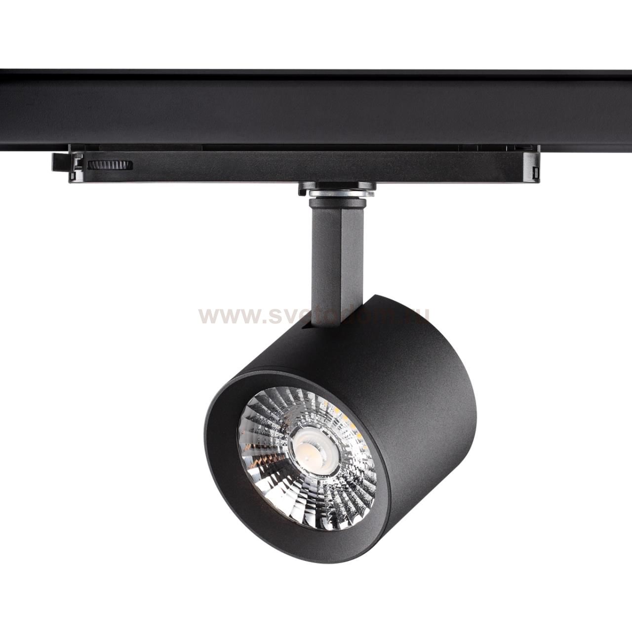 Трёхфазный трековый светодиодный cветильник Novotech 358331 CURL