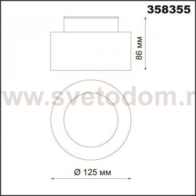 Светильник накладной Novotech 358355 ORO