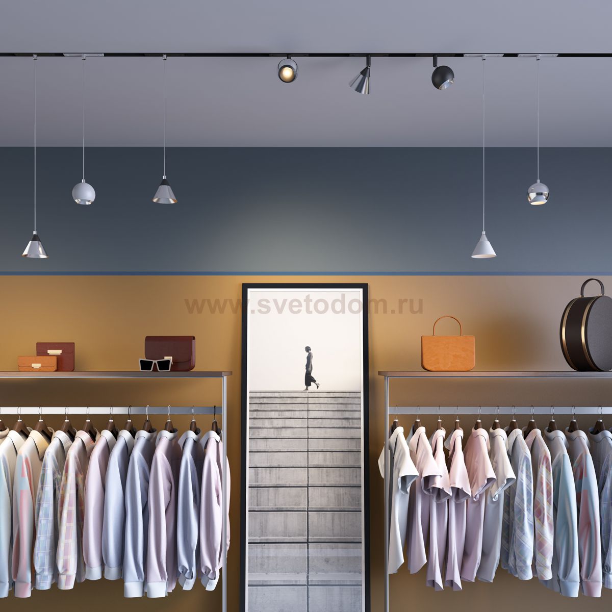 Трековый светильник для низковольного шинопровода, длина провода 0.8м Novotech 358401 FLUM