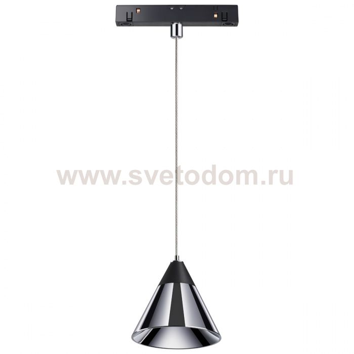 Трековый светильник для низковольного шинопровода, длина провода 0.8м Novotech 358405 FLUM