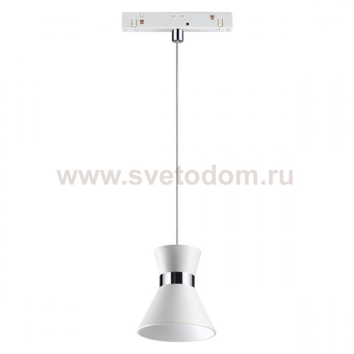 Трековый светильник для низковольного шинопровода, длина провода 0.8м Novotech 358407 FLUM