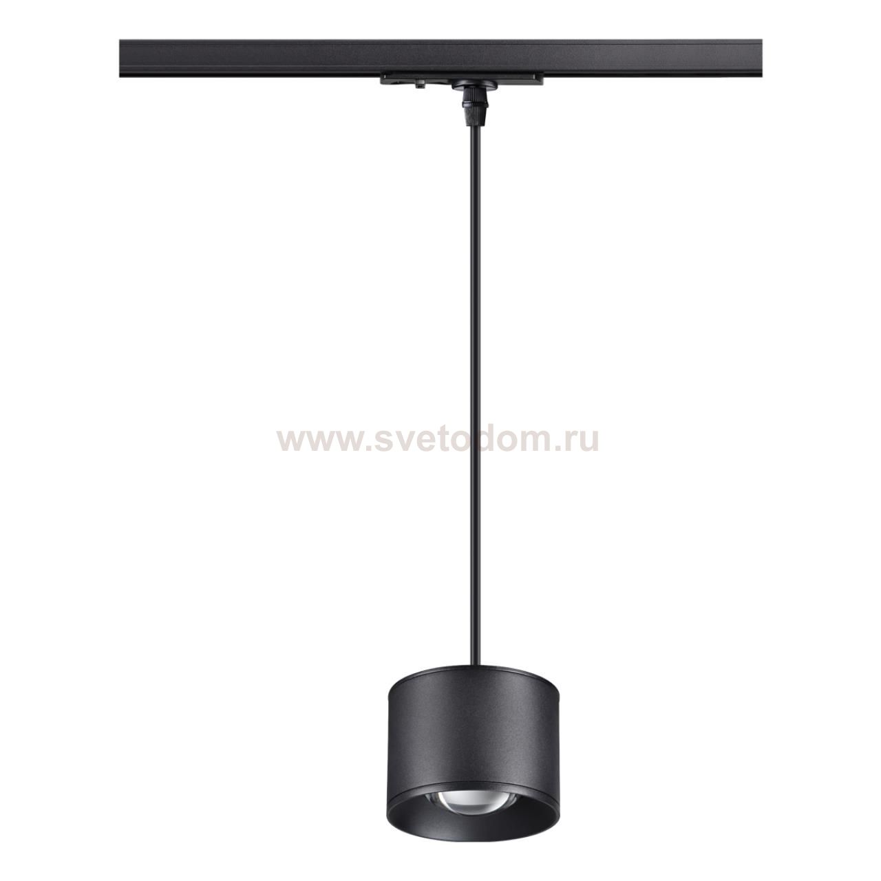 Однофазный трековый светодиодный светильник, длина провода 1.2м Novotech 358660 PATERA