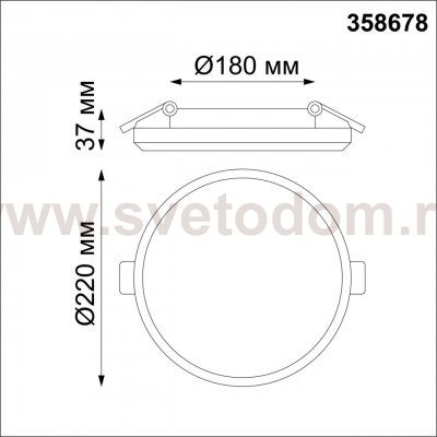 Светильник встраиваемый влагозащищенный Novotech 358678 PANDORA