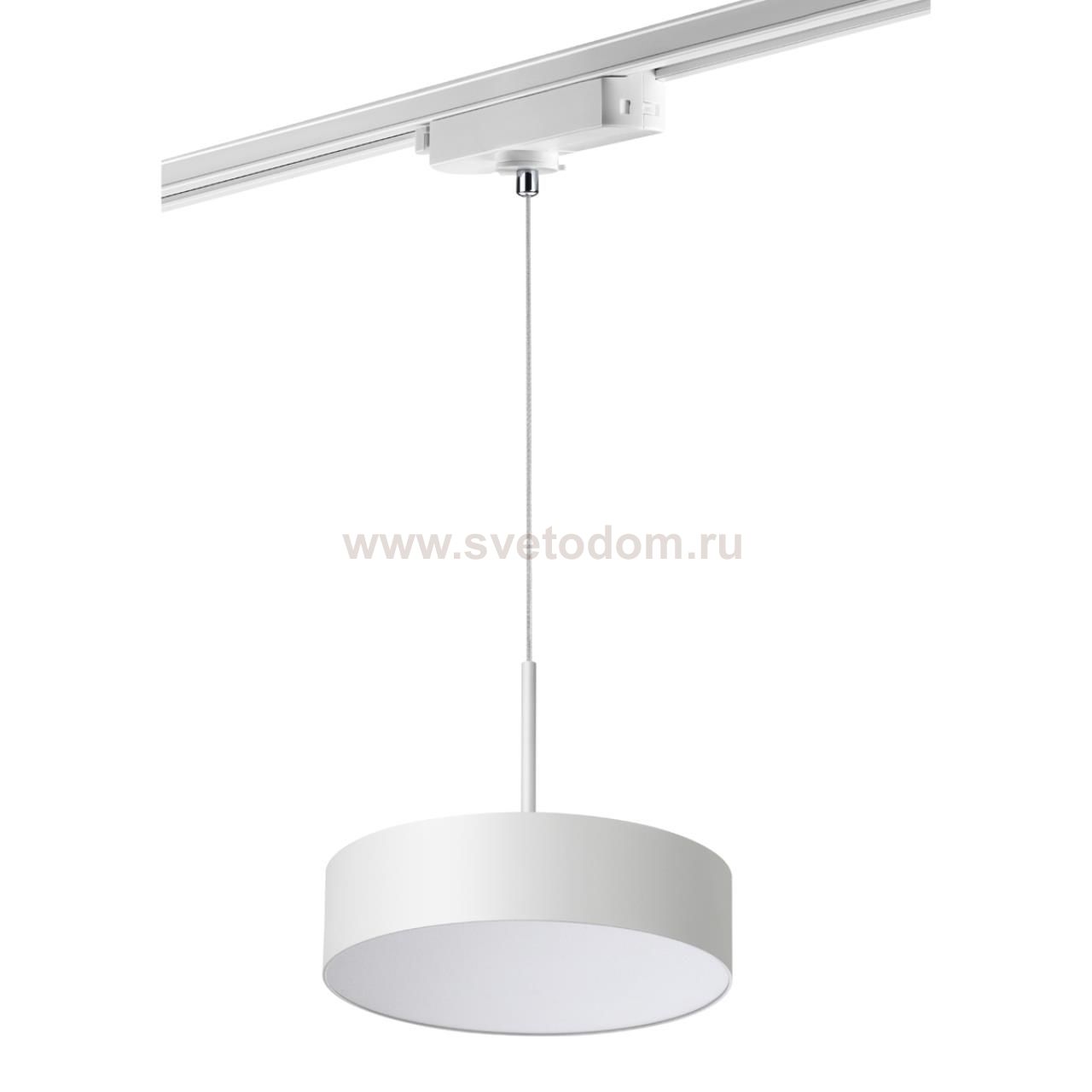 Однофазный трековый светодиодный светильник, длина провода 1.2м Novotech 358767 PROMETA