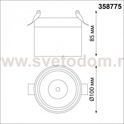 Светильник встраиваемый светодиодный Novotech 358775 GRODA