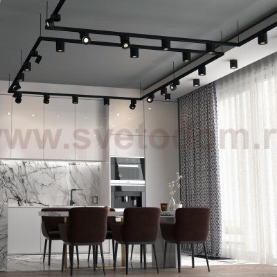 Однофазный трековый светодиодный светильник Novotech 358777 GRODA