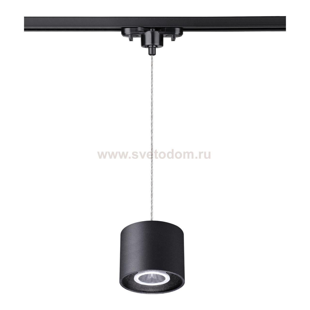 Однофазный трековый светодиодный светильник, длина провода 1.2м Novotech 358796 BIND