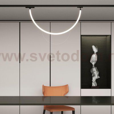 Трековый однофазный двухжильный адаптер для светильников 359128-359133 Novotech 359126 RAMO