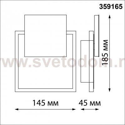 Светильник ландшафтный светодиодный настенный поворотный Novotech 359165 SMENA