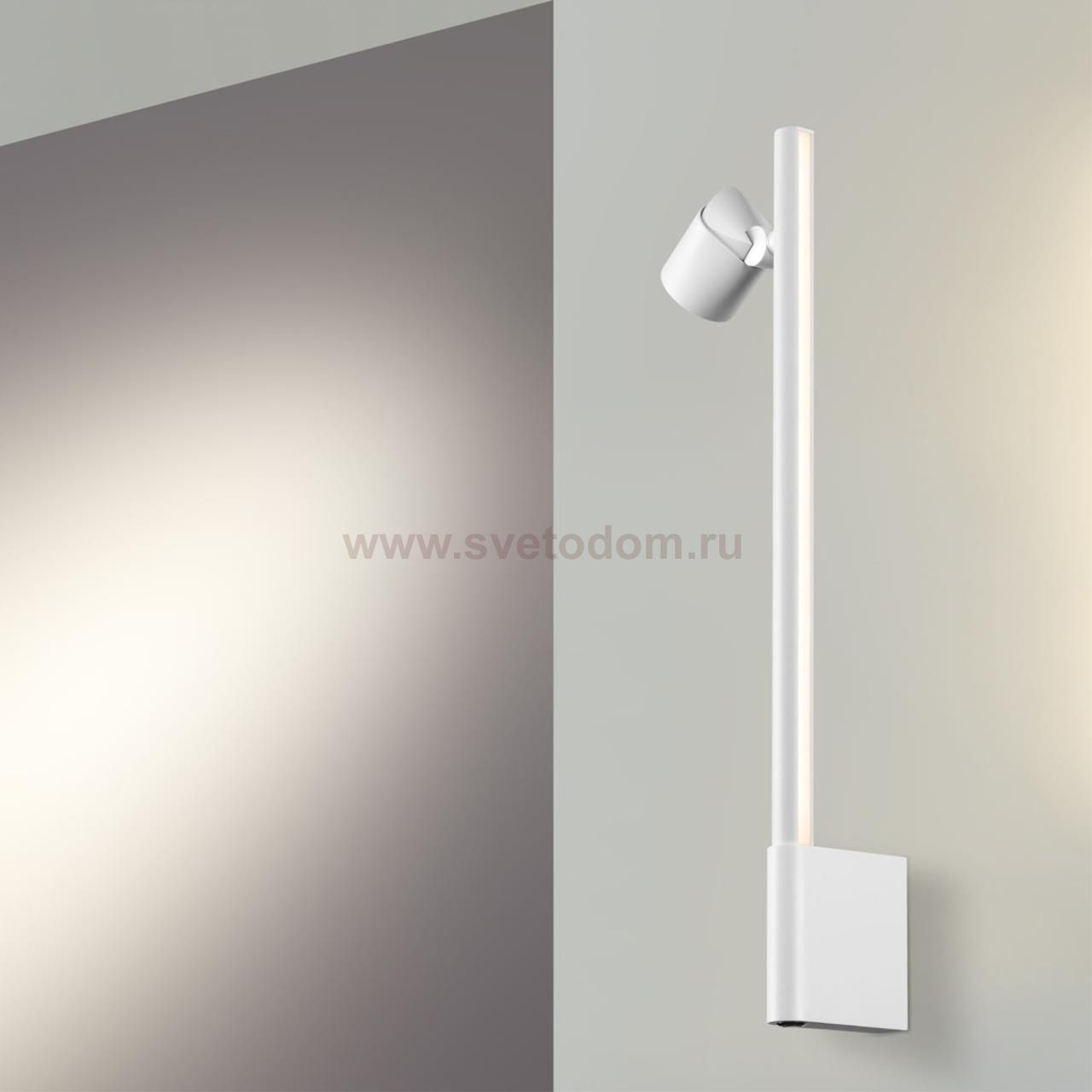 Светильник настенный светодиодный диммируемый со сменой режимов работы (управление сенсорный выключа Novotech 359312 FERMO