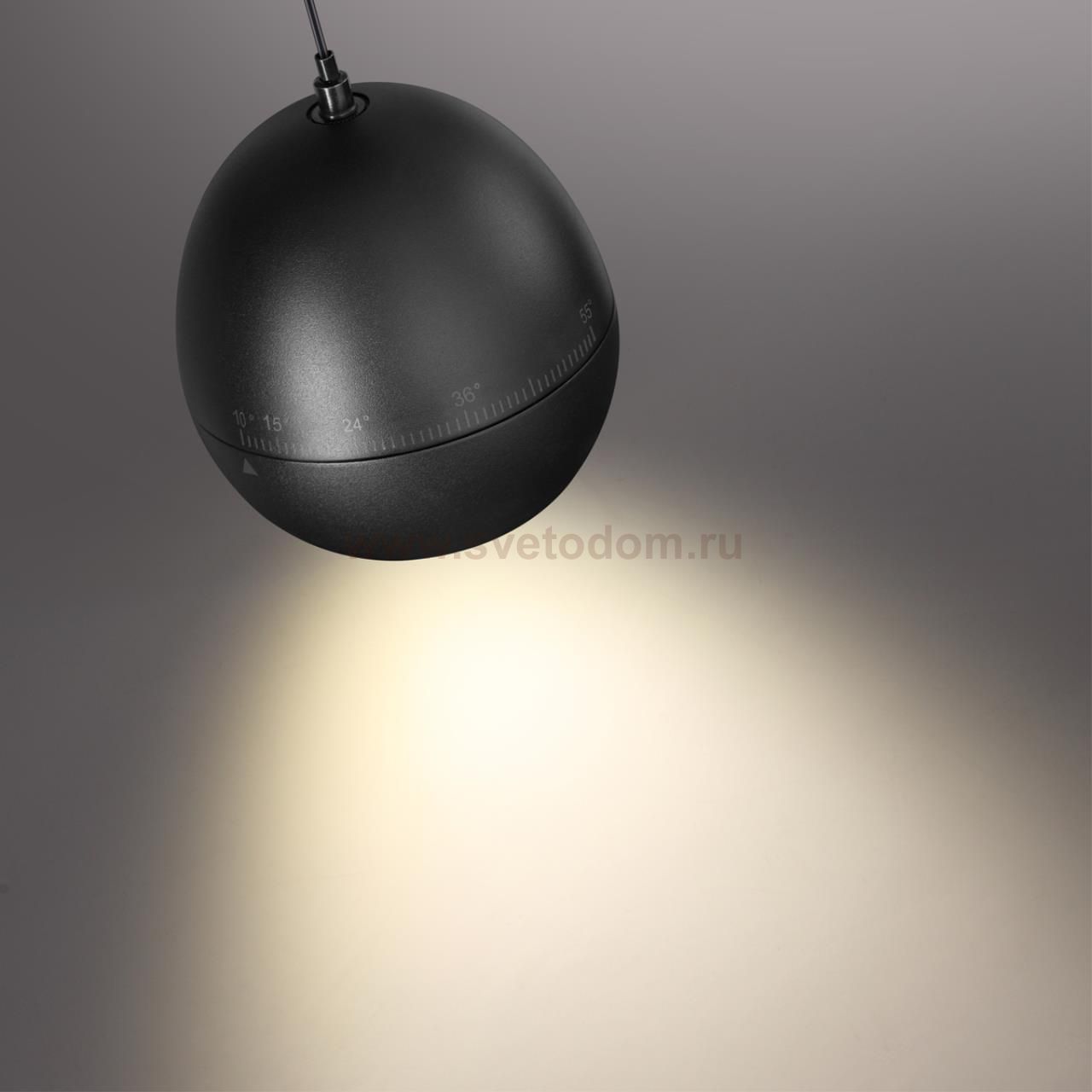 Светильник подвесной светодиодный с механизмом регулировки высоты, длина провода 2м Novotech 359342 SFERO